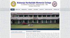 Desktop Screenshot of mhmcollege.org