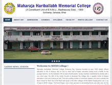 Tablet Screenshot of mhmcollege.org